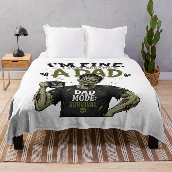 Item preview, I’m Fine I Just Became a Dad – Funny New Dad Zombie Father Gift designed and sold by SVALANART.