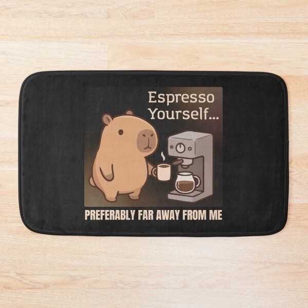 Artikelvorschau, Espresso Yourself Capybara entworfen und verkauft von monika-arthing.