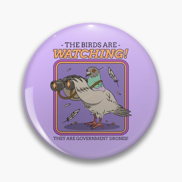 Item preview, The Birds Are Watching - Government Drones Pigeon designed and sold by chatzous.