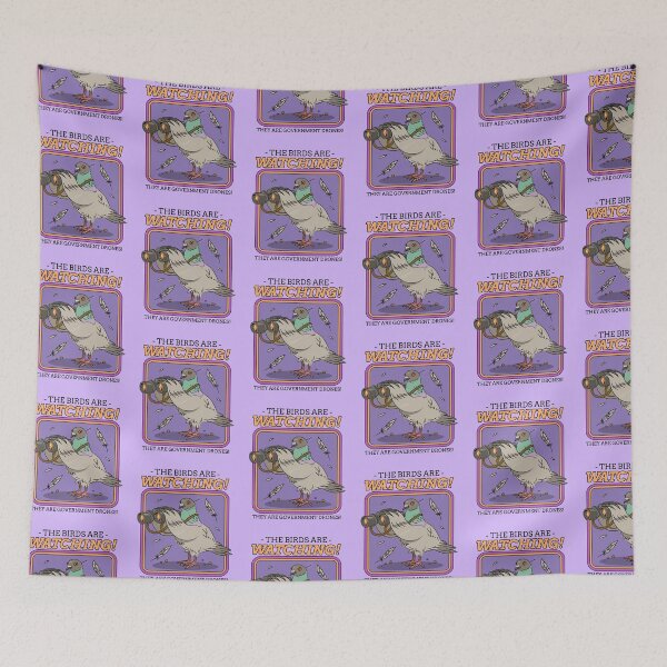 Item preview, The Birds Are Watching - Government Drones Pigeon designed and sold by chatzous.