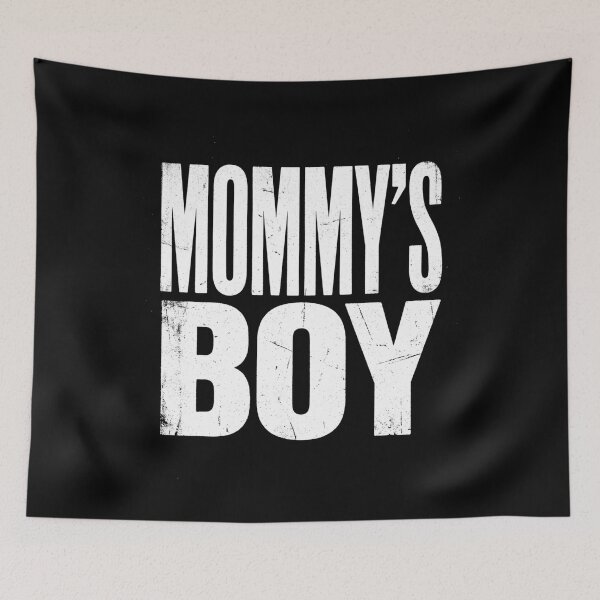 Item preview, Mommy's Boy Distressed Text Son Mother Love designed and sold by Flirt-Teez.