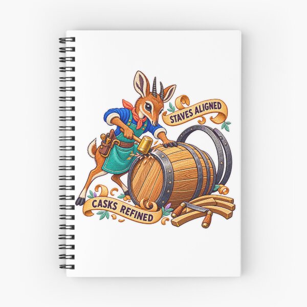 Item preview, Labor Day Dik-dik Cooper – Staves Aligned Casks Refined Embroidery Design designed and sold by Jaani-T.