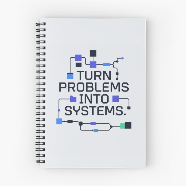 Item preview, Turn Problems into Systems Tech Developer Productivity Quote designed and sold by Amr Darwish Graphic designer.