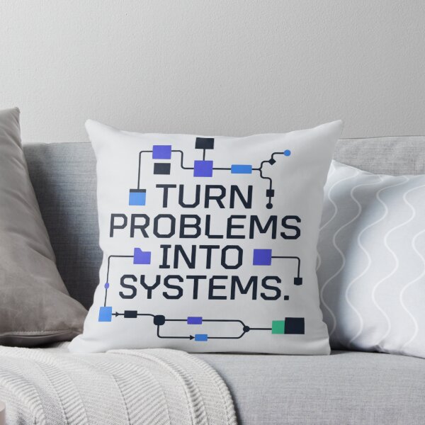 Item preview, Turn Problems into Systems Tech Developer Productivity Quote designed and sold by Amr Darwish Graphic designer.