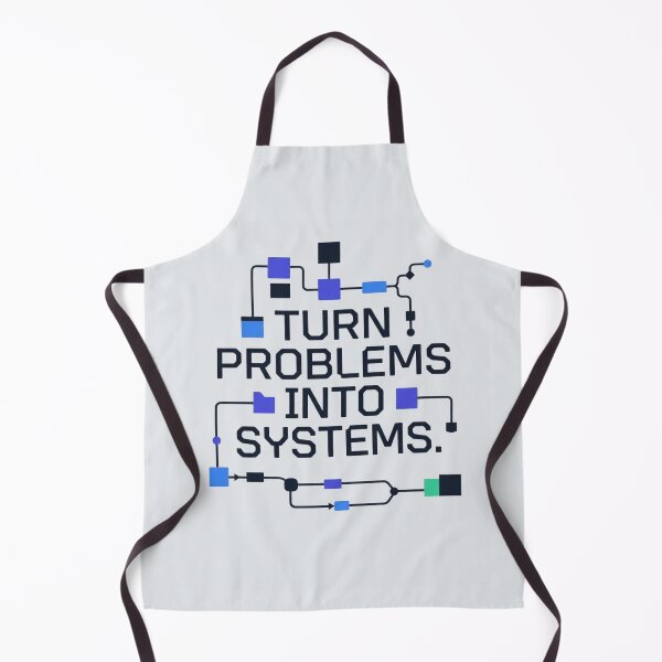 Item preview, Turn Problems into Systems Tech Developer Productivity Quote designed and sold by Amr Darwish Graphic designer.