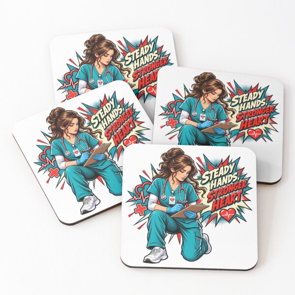 Item preview, Steady Hands Stronger Heart Nurse Shirt | Comic Style Nurse Tee | Nurse Appreciation Gift | Gift For RN designed and sold by Moonveil_Studio.