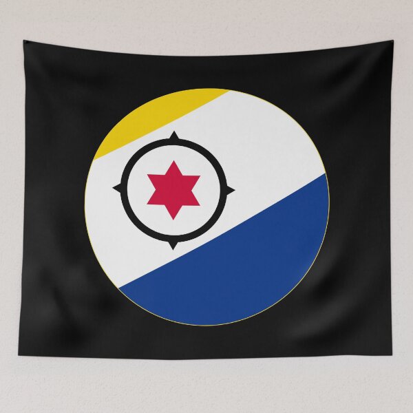 Item preview, Round Bonaire Flag Icon | Circular Bonairean Flag Button Element designed and sold by NTGUILTY.