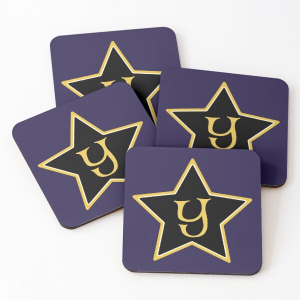Item preview, Star Monogram Y Gold Black designed and sold by Jeallan Designs.