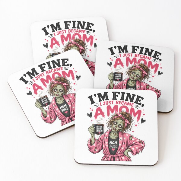 Item preview, I’m Fine I Just Became a Mom – Funny New Mom Zombie Mother Gift designed and sold by SVALANART.