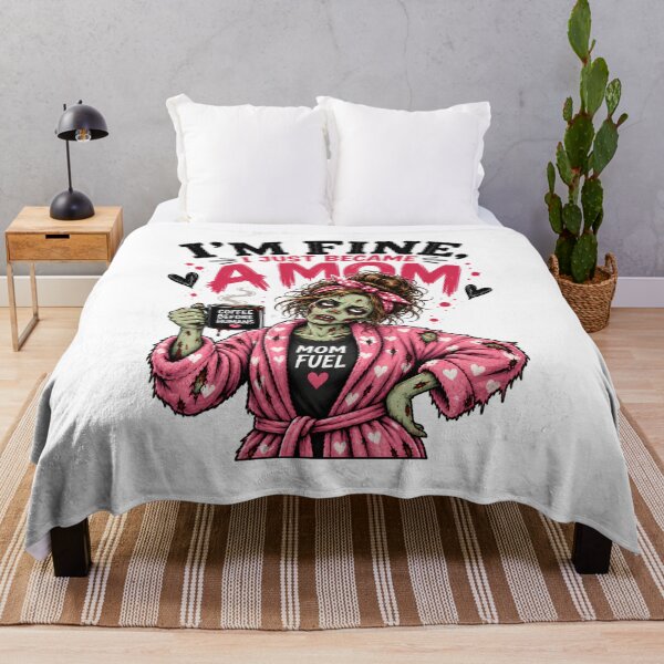Item preview, I’m Fine I Just Became a Mom – Funny New Mom Zombie Mother Gift designed and sold by SVALANART.