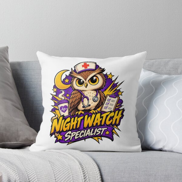 Item preview, Night Watch Specialist Nurse Owl Shirt | Funny Night Shift Nurse Tee | Nurse Appreciation Gift | Nurse Gift Idea designed and sold by Moonveil_Studio.
