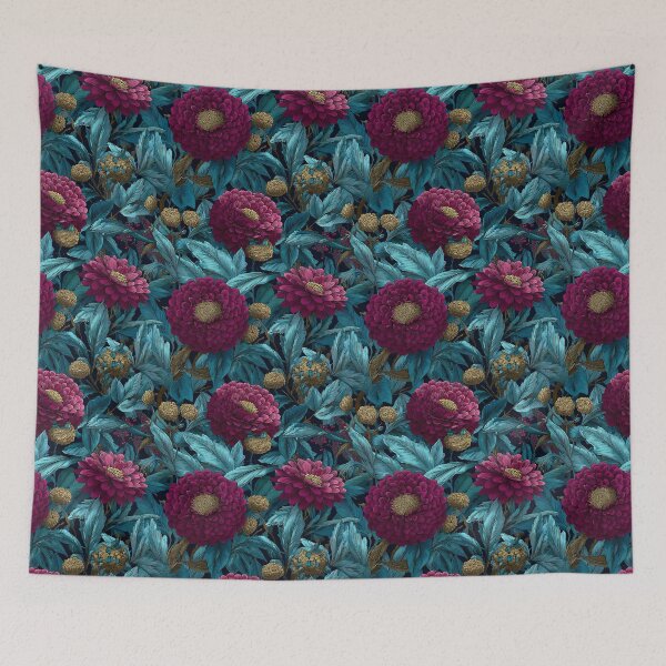 Item preview, Lush Zinnia Print  - Flower Garden Pattern - Christmas Gifts For Husband designed and sold by RoyalStarsPatts.
