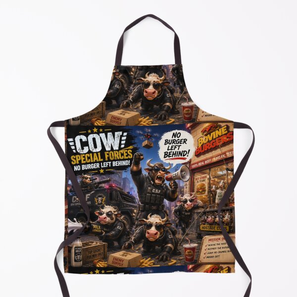 Item preview, COW SPECIAL FORCES NO BURGER LEFT BEHIND! designed and sold by studioabstract.