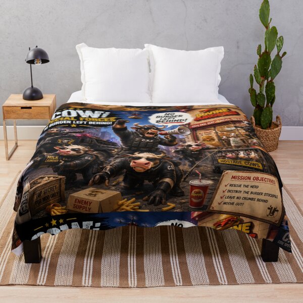 Item preview, COW SPECIAL FORCES NO BURGER LEFT BEHIND! designed and sold by studioabstract.
