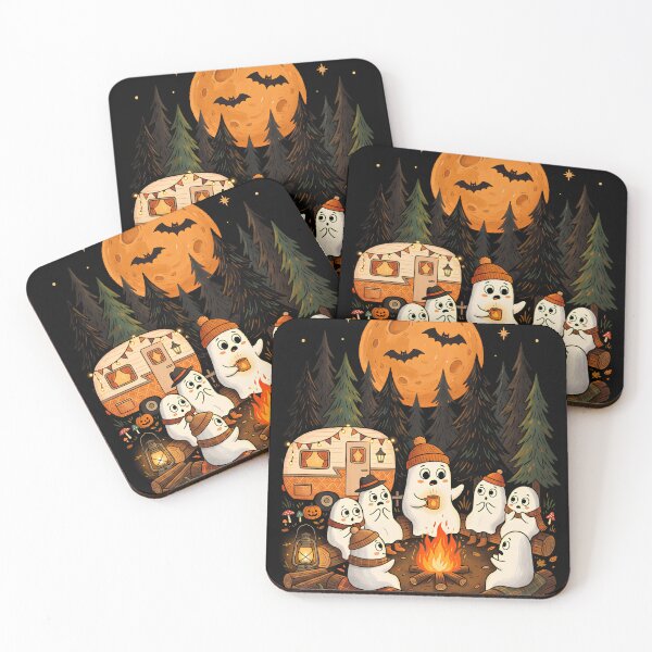Item preview, Copy of Ghost Camping Under Full Moon - Spooky Halloween Campfire  designed and sold by w66aboo.