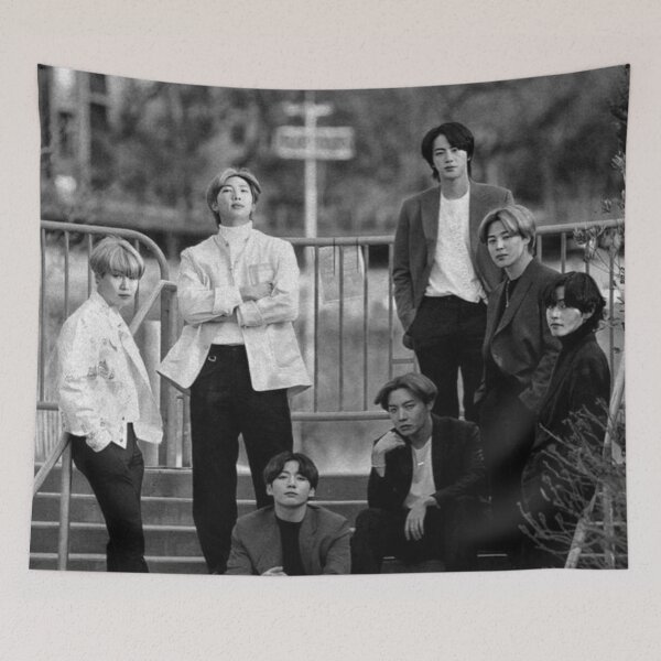 Item preview, Bts kpop band comeback 2026 black and white  designed and sold by Arjun4282.