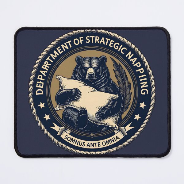 Item preview, Official Nap Department Seal Funny Lazy Humor Gift Crest designed and sold by Chuanski2405.