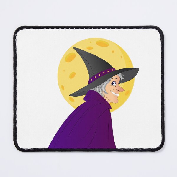 Item preview, Old Witch with Pointy Hat and Moon designed and sold by ArtNova17.