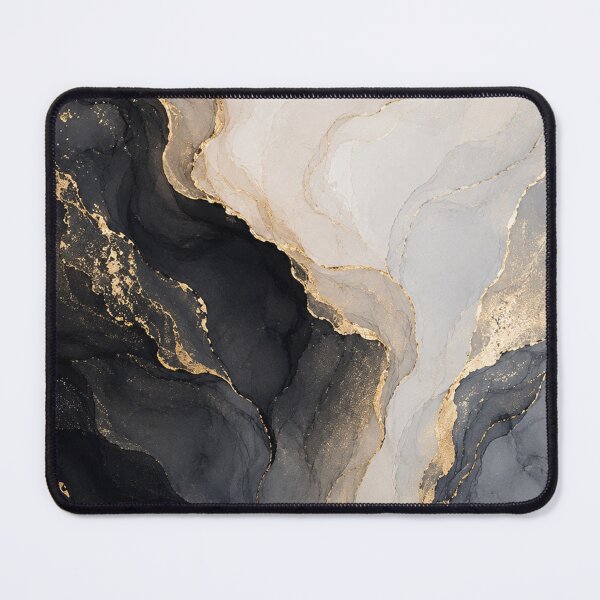 Item preview, Black & Gold Marble – Luxury Minimalist Abstract Design designed and sold by Coverify.