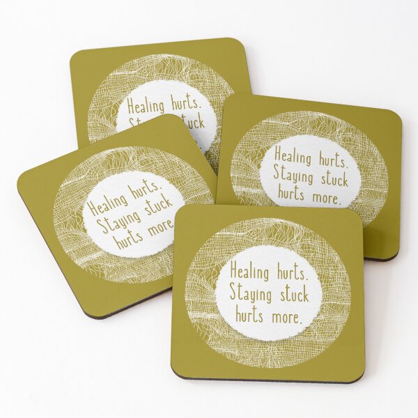 Item preview, Motivational Quote Healing Trauma Gold designed and sold by TackyTime.