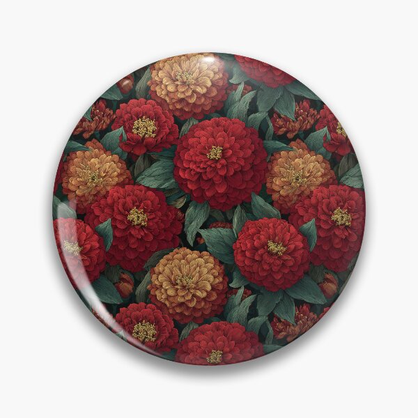 Item preview, Petaled Zinnia Texture  - Botanical Garden Pattern - Christmas Gifts For Women designed and sold by RoyalStarsPatts.