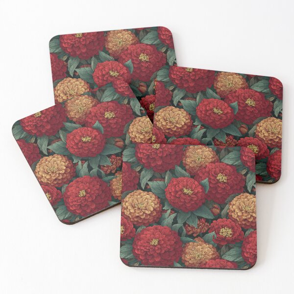 Item preview, Petaled Zinnia Texture  - Botanical Garden Pattern - Christmas Gifts For Women designed and sold by RoyalStarsPatts.