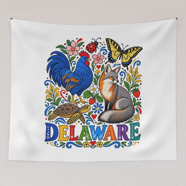 Item preview, Delaware Folk Art Wildlife Celebration designed and sold by taiche.