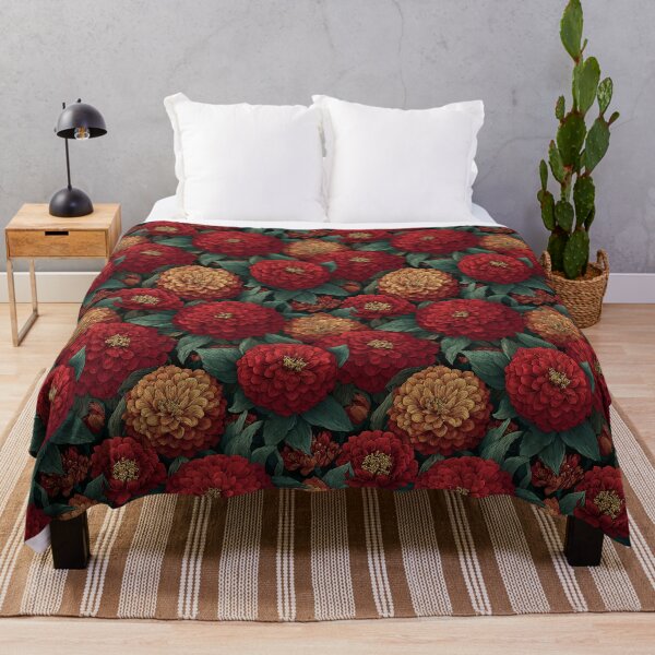 Item preview, Petaled Zinnia Texture - Botanical Garden Pattern - Christmas Gifts For Women designed and sold by RoyalStarsPatts.