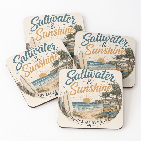 Item preview, Saltwater & Sunshine Australian Beach Life Retro Surf designed and sold by CartRex.