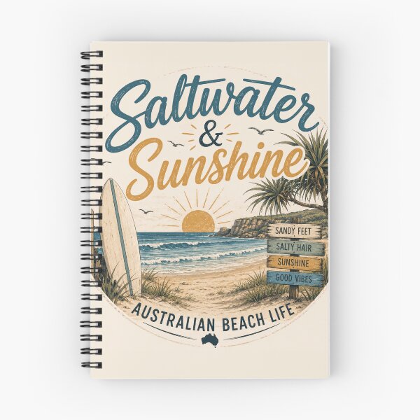 Item preview, Saltwater & Sunshine Australian Beach Life Retro Surf designed and sold by CartRex.