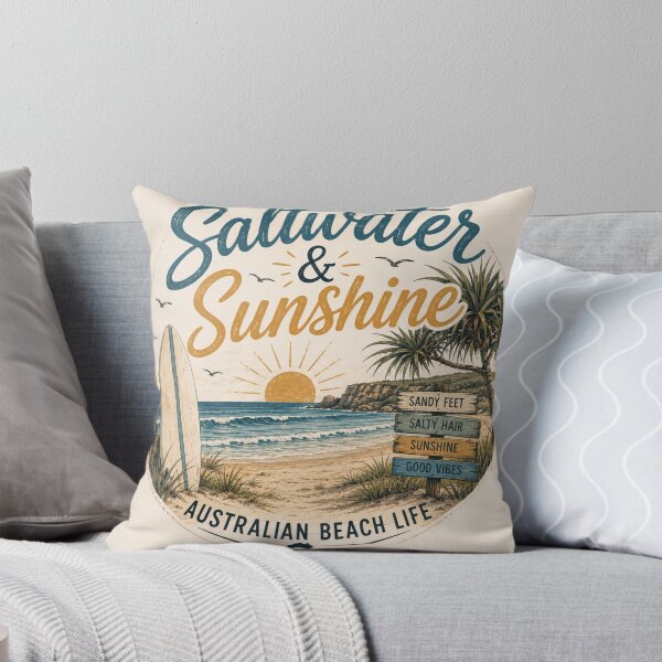 Item preview, Saltwater & Sunshine Australian Beach Life Retro Surf designed and sold by CartRex.