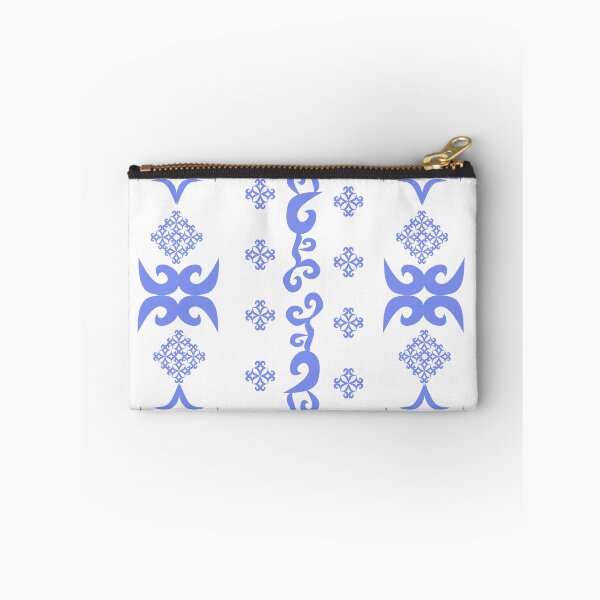 Item preview, Oriental Blue Damask Pattern with Decorative Swirls and Floral Geometric Ornaments designed and sold by Ei-Ei.