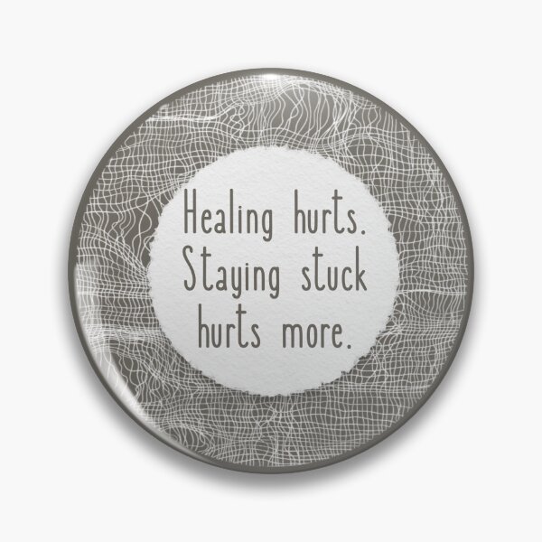 Item preview, Motivational Quote Healing Trauma Silver Gray designed and sold by TackyTime.