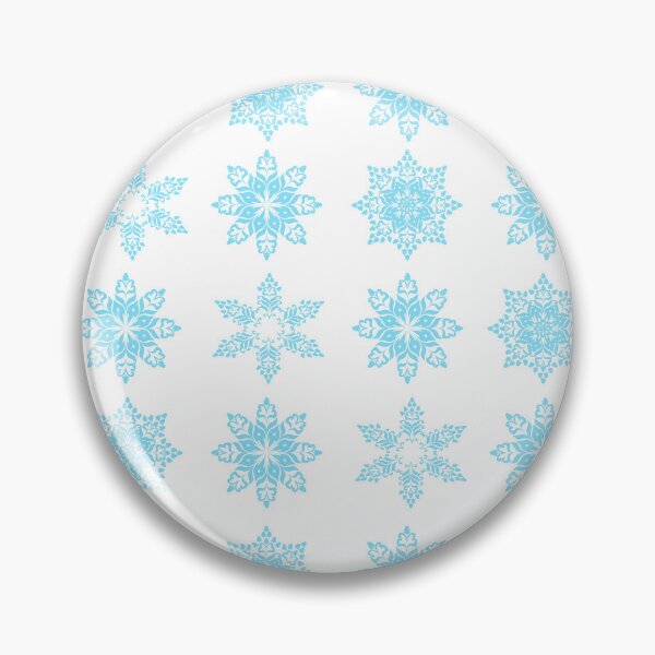 Item preview, Winter Snowflake Pattern with Decorative Top and Bottom Borders in Light Blue designed and sold by Ei-Ei.