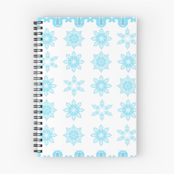 Item preview, Winter Snowflake Pattern with Decorative Top and Bottom Borders in Light Blue designed and sold by Ei-Ei.