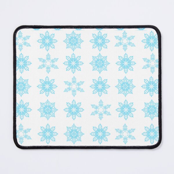 Item preview, Winter Snowflake Pattern with Decorative Top and Bottom Borders in Light Blue designed and sold by Ei-Ei.