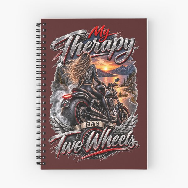Item preview, My Therapy Has Two Wheels Biker designed and sold by Wild Ink Studio by Barbara.