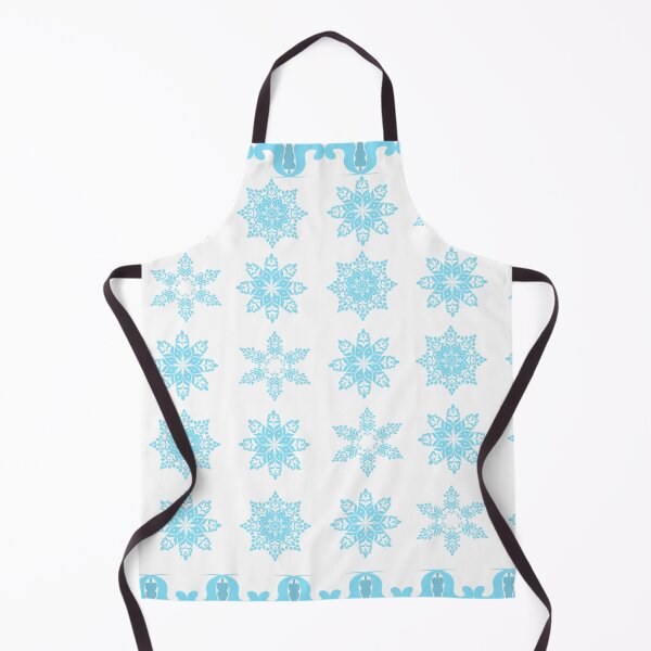 Item preview, Winter Snowflake Pattern with Decorative Top and Bottom Borders in Light Blue designed and sold by Ei-Ei.