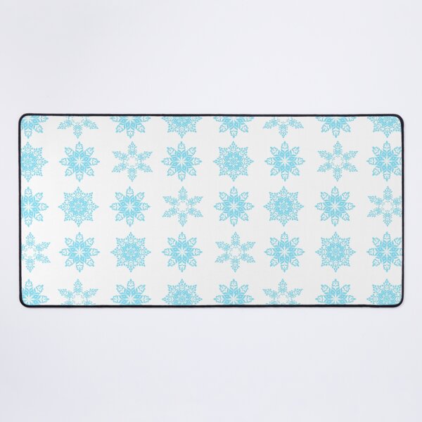 Item preview, Winter Snowflake Pattern with Decorative Top and Bottom Borders in Light Blue designed and sold by Ei-Ei.