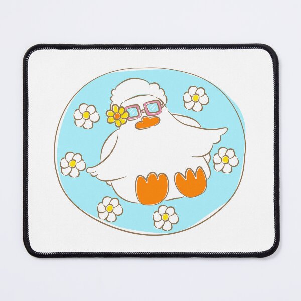 Item preview, Cool duck with sunglasses floating on blue swim ring designed and sold by Pe.peach.