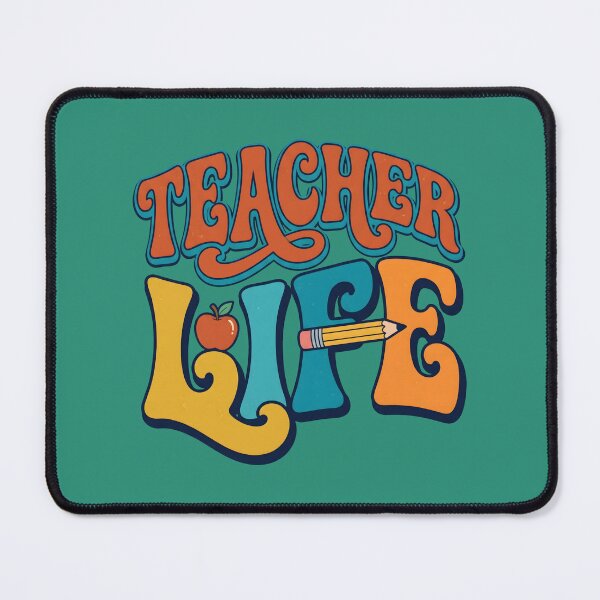 Item preview, Teacher Life Retro Typography. designed and sold by MyHappyArtShop.