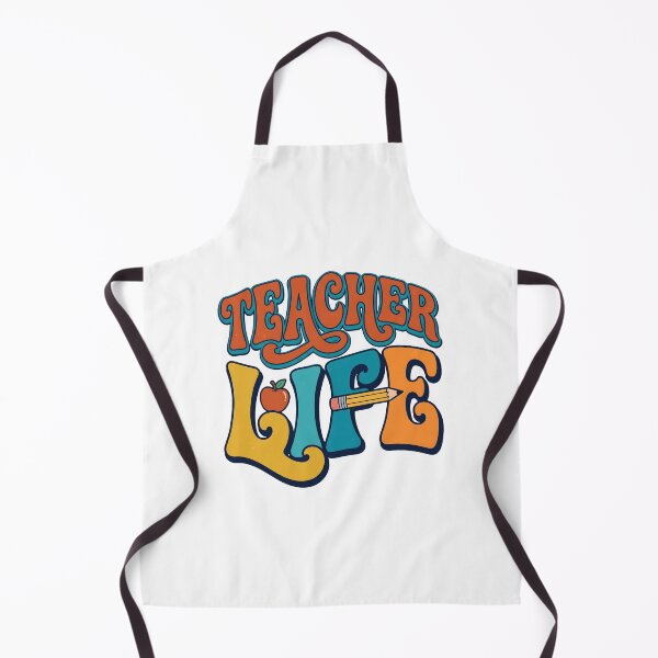 Item preview, Teacher Life Retro Typography. designed and sold by MyHappyArtShop.