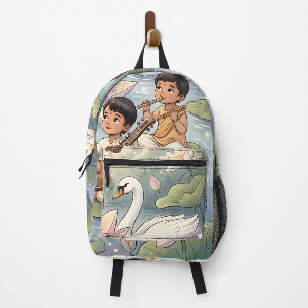 Item preview, Goddess Saraswati Teaching Music to Children designed and sold by hutofdesigns.