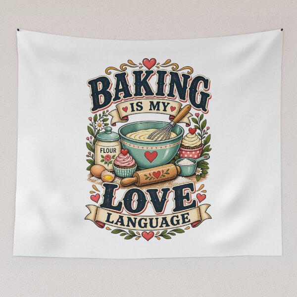 Item preview, Baking Is My Love Language Funny Baker designed and sold by Haji  Kamora.