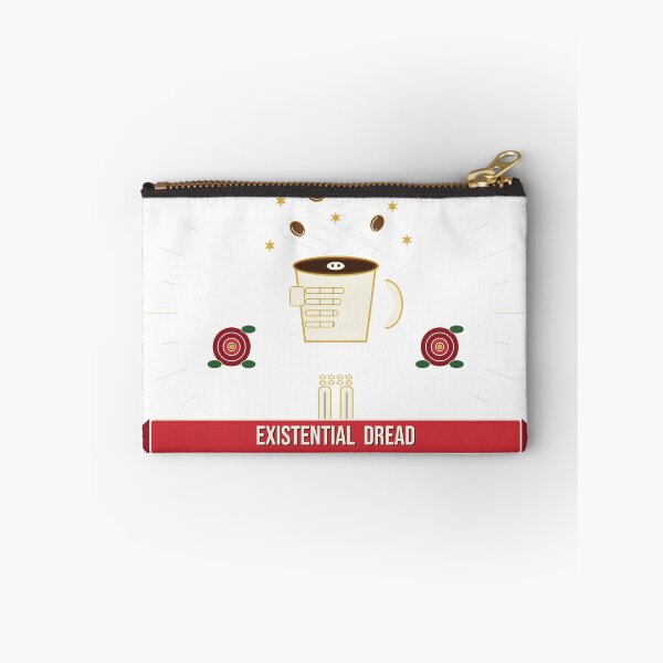 Item preview, Caffeine and Existential Dread - Vintage Tattoo Skeleton Coffee Lover designed and sold by GSideArtStore.
