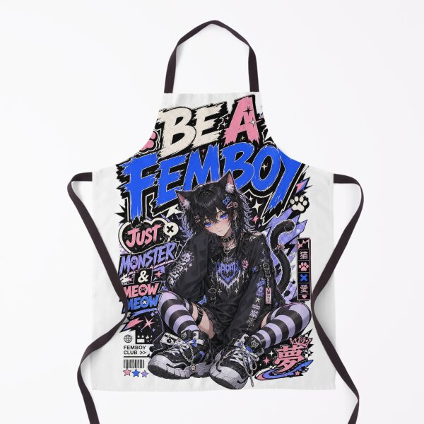Item preview, Be a Femboy Cute Cat Anime Japanese Streetwear designed and sold by SoulTreasures.