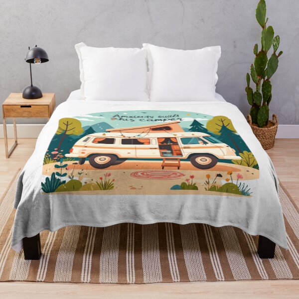 Item preview, Anxiety Built This Camper - Cute Vintage Retro Van Life designed and sold by NeonSketch Lab.