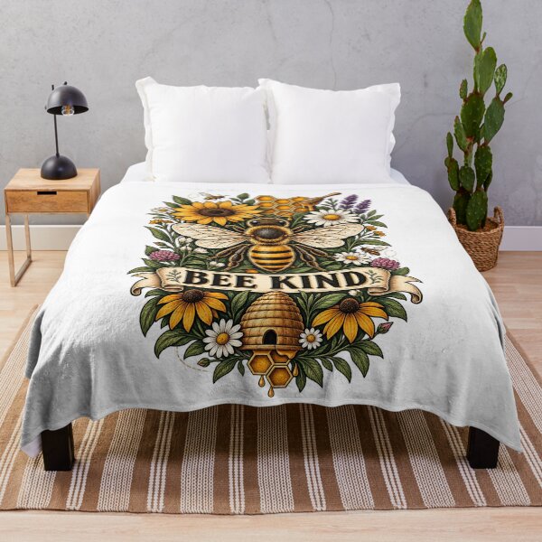 Item preview, Bee Kind Vintage Honeybee Nature designed and sold by Haji Kamora.