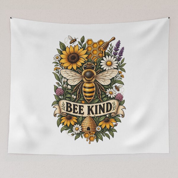 Item preview, Bee Kind Vintage Honeybee Nature designed and sold by Haji  Kamora.