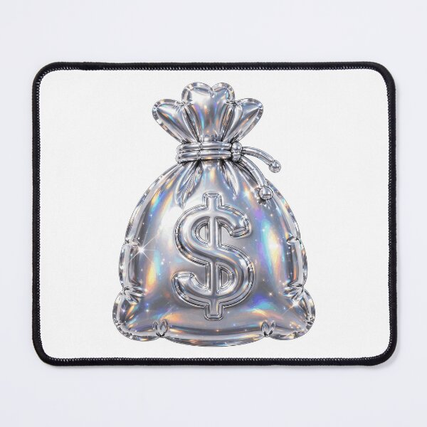 Item preview, Puffy Inflated Chrome Money Bag designed and sold by Teeny Quities.